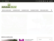 Tablet Screenshot of marijuanacollege.org